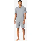 SCHIESSER Pyjama Selected Premium Jacquard Grau 56 (XXL)