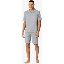 SCHIESSER Pyjama Selected Premium Jacquard Grau 56 (XXL)