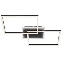 Brilo LED Wand- und Deckenleuchte Frame inkl. Fernbedienung Dimmbar CCT Schwarz