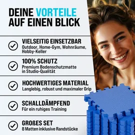 monzana MONZANA® Pool Bodenschutzmatte 8er Set