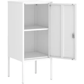 [en.casa] Nachtschrank Hausjärvi 82 x 35 x 35 cm Weiß