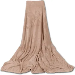Bestgoodies Mikrofaser Decke beige - creme 80x120 cm