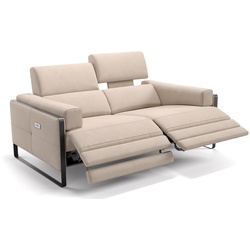 Stoff Couch MILO Italienisches Sofa - beige