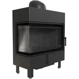 Kamineinsatz kratki LUCY 14 mit 6 - 17 kW linke Seitenscheibe links Heizeinsatz