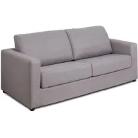 vente-unique - Schlafsofa mit Matratze 3-Sitzer - Stoff - Grau - Liegefläche 140 cm - Matratze 14 cm - doneto