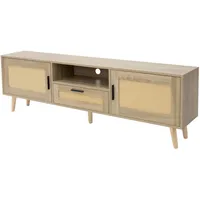 ML-Design TV-Schrank 160x50,5x30 cm Eiche Optik Fernseher bis 70