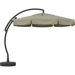 SUN GARDEN Ampelschirm Easy Sun TOP MODE Ø 350 cm antrazit / beige-meliert