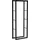 TRIZERATOP Kaminholzregal Stahl 60 x 25 x 150 cm Schwarz