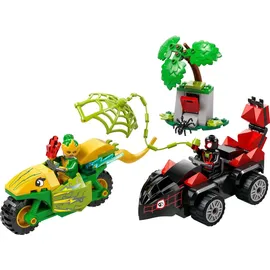 LEGO Marvel Super Heroes Spielset - Actionspaß mit Spin und Electro in ihren Dino-Flitzern