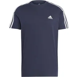 adidas 3 Streifen SJ  Herren Relax- T-Shirt blau/weiß - XXL