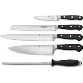 Wüsthof Classic Messergarnitur 5-tlg. Schwarz/silber