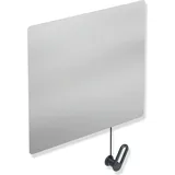 Hewi Kippspiegel 801.01.10092 600x540x6mm, mit Halter/Griff, anthrazitgrau