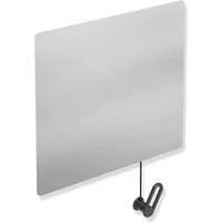 Hewi Kippspiegel 801.01.10092 600x540x6mm, mit Halter/Griff, anthrazitgrau