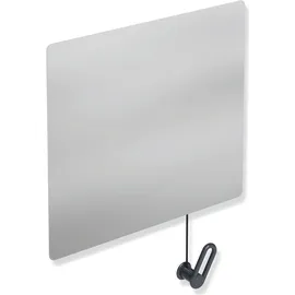 Hewi Kippspiegel 801.01.10092 600x540x6mm, mit Halter/Griff, anthrazitgrau