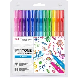 Tombow TwinTone Filzstifte 12 St. Mehrfarbig