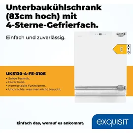 GGV Exquisit UKS130-4-FE-010E Unterbaukühlschrank (121 l, 823 mm hoch)