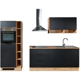 P & B Küchenzeile BASIC Oskar 270 cm schwarz