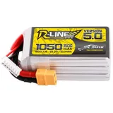 Tattu Akku 5.0 1050mAh 22,2V 6S 150C Black/Red
