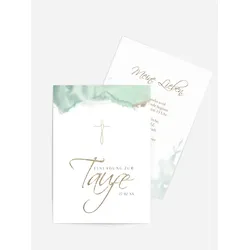 Einladungskarten Taufe selbst gestalten mit Spruch und Fotos im Onlinedesigner bei Meine-Kartenmanufaktur.de