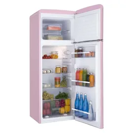 Amica KGC 15636 P Retro-Kühl-Gefrierkombination (206 l, 1440 mm hoch, Rosa)