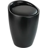 Wenko Badhocker mit Wäschesammler Candy 24229100 schwarz matt