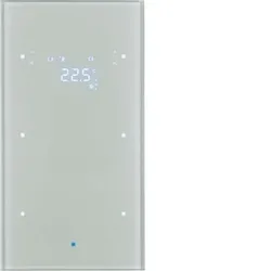 BERKER Glas-Sensor 2fach mit Raum 75642034
