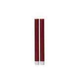 Star Trading 2 LED-Echtwachskerzen Flamme lang, 2er Set