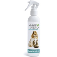 Green Hero Haustierpflege 250ml gegen Juckreiz, Pflegt die Haut bei Juckreiz Grasmilben Milben Pilz Räude Reizungen Läusen und unterstützt den Regenerationsprozess für Hund und Katze