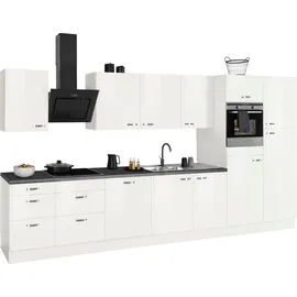 OPTIFIT Küchenzeile Cara 400 cm weiß