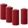441 LED Kerzenset LINA 15 cm rot 4 St.