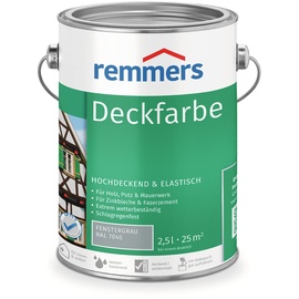 Remmers Deckfarbe fenstergrau (RAL 7040), 2,5 l