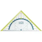 Herlitz Geometriedreieck 16 cm Blau/Rot/Transparent/Gelb