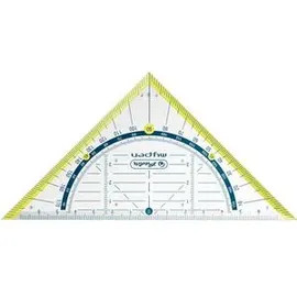 Herlitz Geometriedreieck 16 cm Blau/Rot/Transparent/Gelb