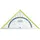 Herlitz Geometriedreieck 16 cm Blau/Rot/Transparent/Gelb