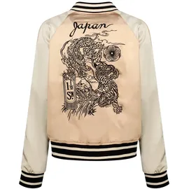 Superdry Suikajan Embroidered Bomberjacke beige S