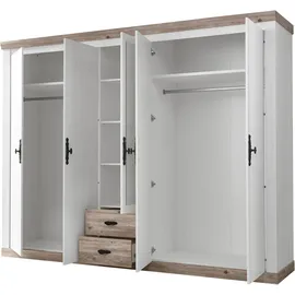 Home Affaire Drehtürenschrank Florenz 265 x 201 x 60 cm Weiß