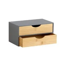 KESPER Organizer 2 Schubladen 27 x 16 x 14 cm Grau/Natur