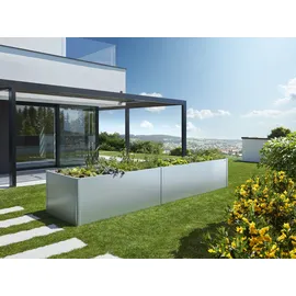 Biohort HochBeet 401 x 102 x 77 cm Silber