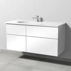Sanipa Waschtischunterschrank „3way“ in Weiß (glanz)