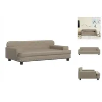 vidaXL Kindersofa Cappuccino 90x53x30 cm Kunstleder