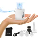 Technaxx Mini-Akku-Luftpumpe TX-261 mit LED-Licht-Funktion Weiß