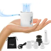 Technaxx Mini-Akku-Luftpumpe TX-261 mit LED-Licht-Funktion Weiß