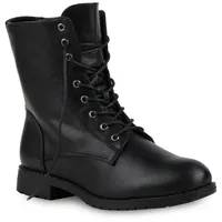VAN HILL Damen Schnürstiefeletten in Schwarz