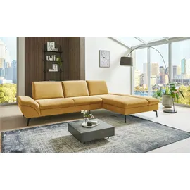 Lounge Collection Eckcouch Flachgewebe 314 cm Gelb