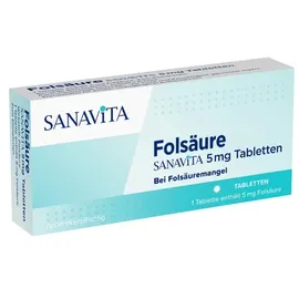 Sanavita Folsäure 5 mg Tabletten 20 St.