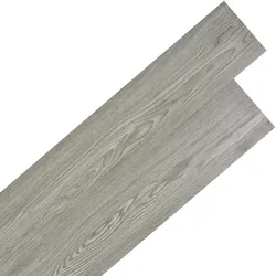 DELUKE® Vinylboden PVC-Dielen selbstklebend wasserfest 2mm Stärke Klebevinylboden Bodenbelag Laminatboden Dekor-Dielen Dunkelgrau, 5,02m2