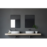 DSK Design Spiegel Black Living - Badspiegel schwarz in 80 x 60 cm schwarz