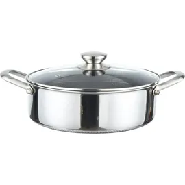 Cheffinger Edelstahl Wabenstruktur Kochtopf Ø28 cm rund