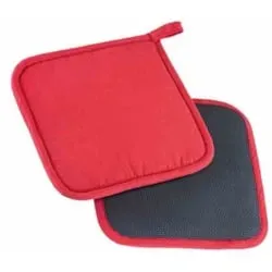 WESTMARK Topflappen 15622270 , 1 Set = 2 Stück, Farbe: rot/schwarz
