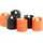 Lunartec Halloween LED Teelichter 6 St. orange schwarz